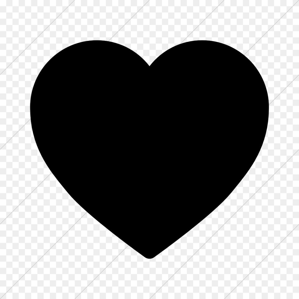 Instagram Heart Icon Black Black Heart Symbol, Gray Free Png Download