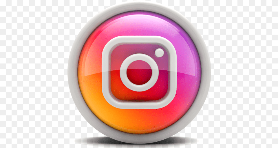 Instagram Ig Logo Icon Of 3d Logo Instagram 3d, Disk, Sphere Free Png Download