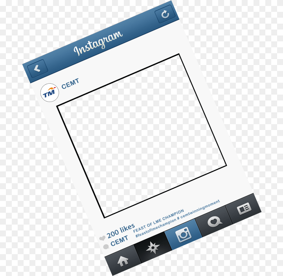 Instagram Image With No Background Instagram Pic Frame Transparent, Electronics, Screen, Phone, Mobile Phone Png