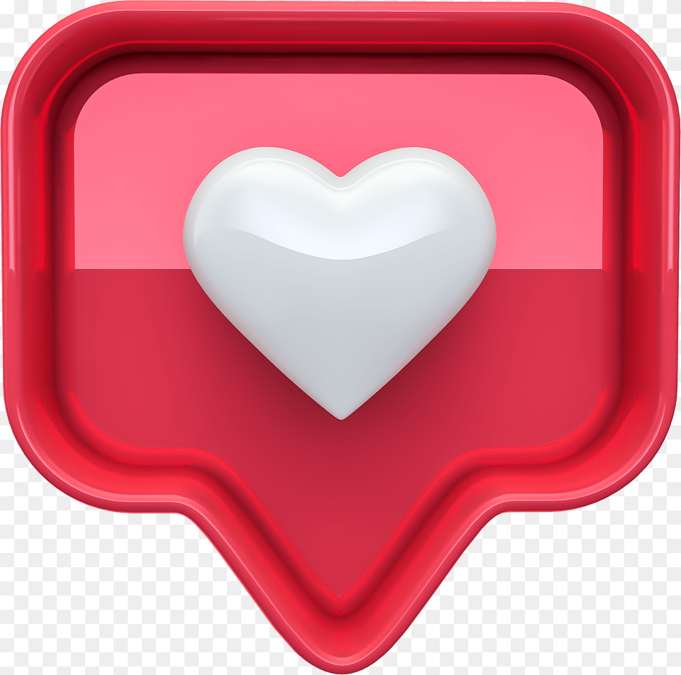 Instagram Like 3d, Heart Png Image