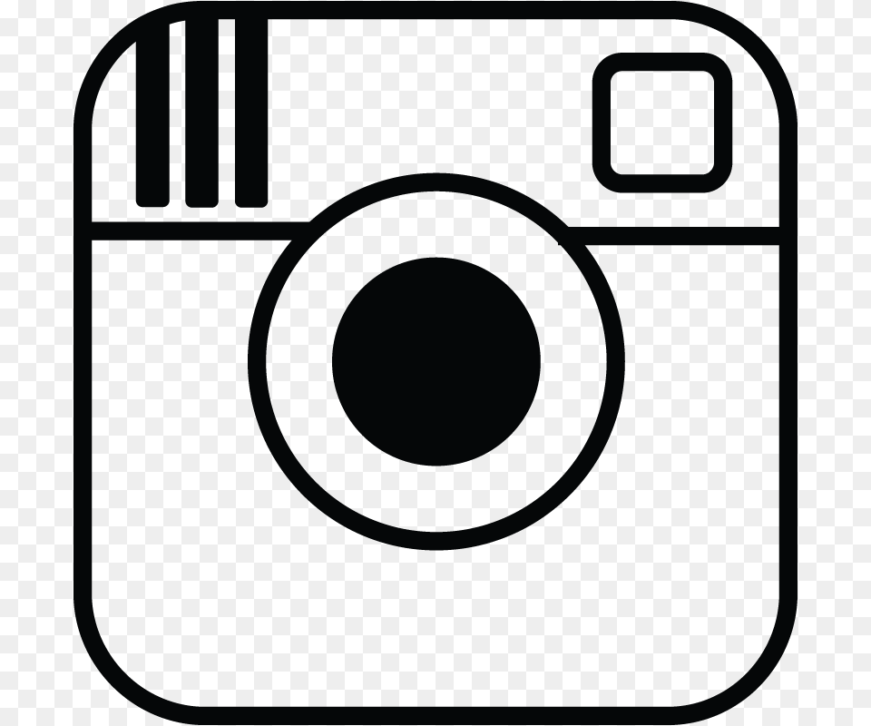 Instagram Logo Clipart Black And White Instagram Logo Black And White, Electronics, Camera Free Transparent Png