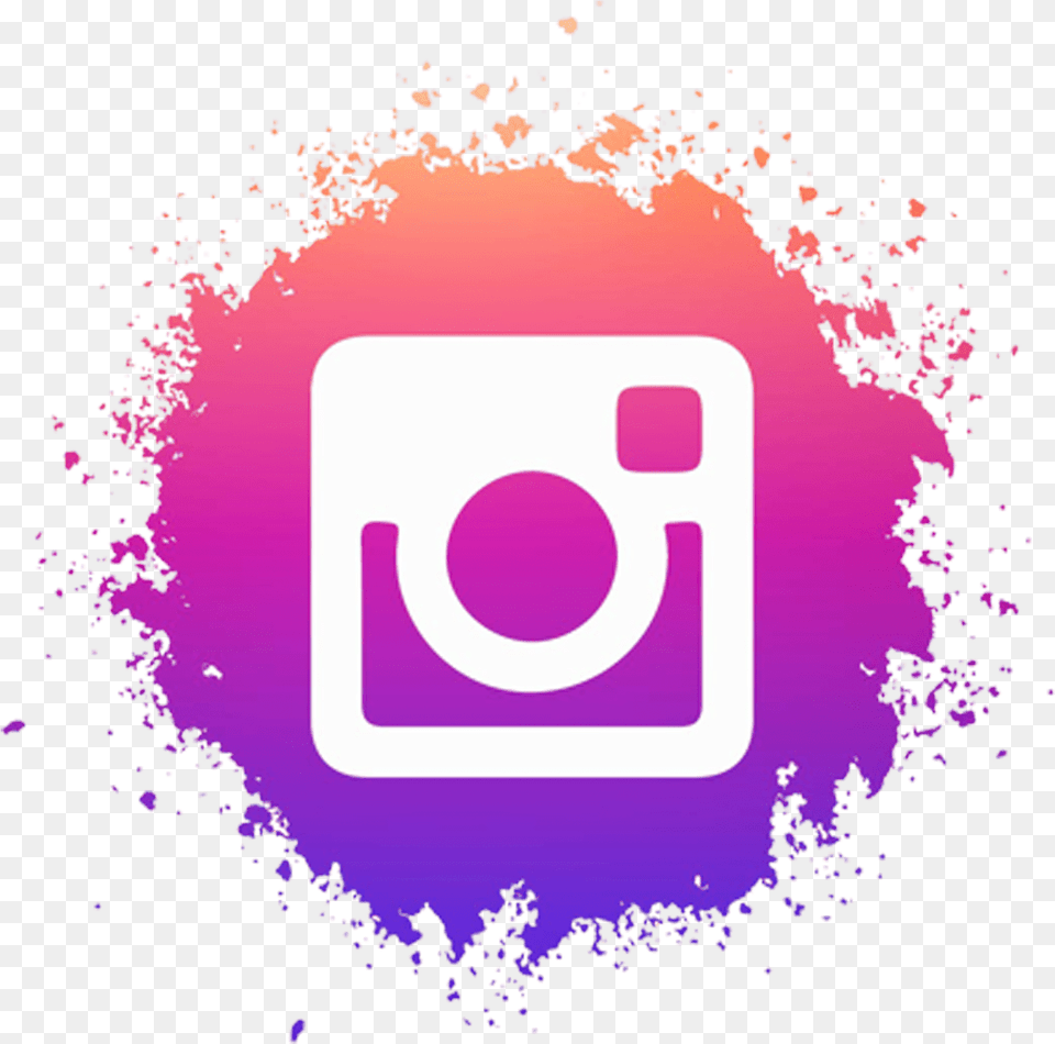 Instagram Logo Full Hd Download Circle Small Instagram Logo, Art, Graphics, Purple Png