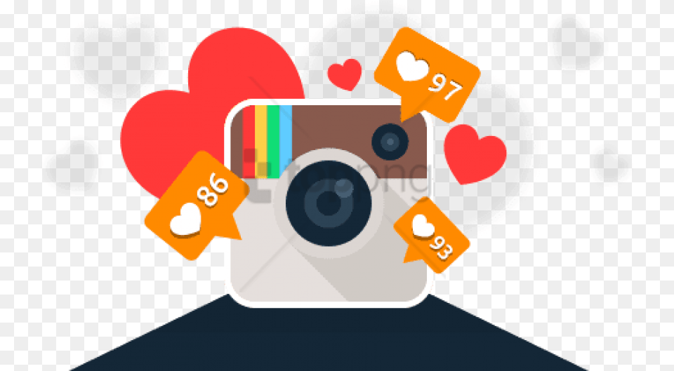 Instagram Logo Hd With Like Icon Instagram Likes And Comments, Electronics, Camera, Digital Camera, Photography Png Image