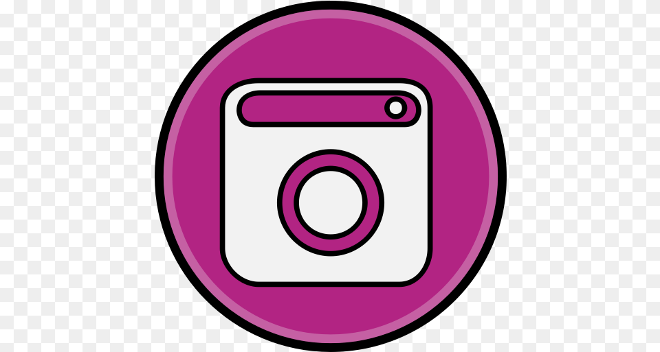 Instagram Logo Icon Social Media, Disk, Electronics Free Transparent Png