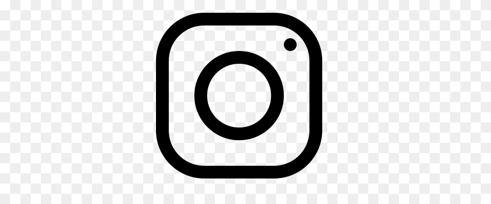 Instagram Logo Icon Transparent Image And Clipart, Gray Free Png Download