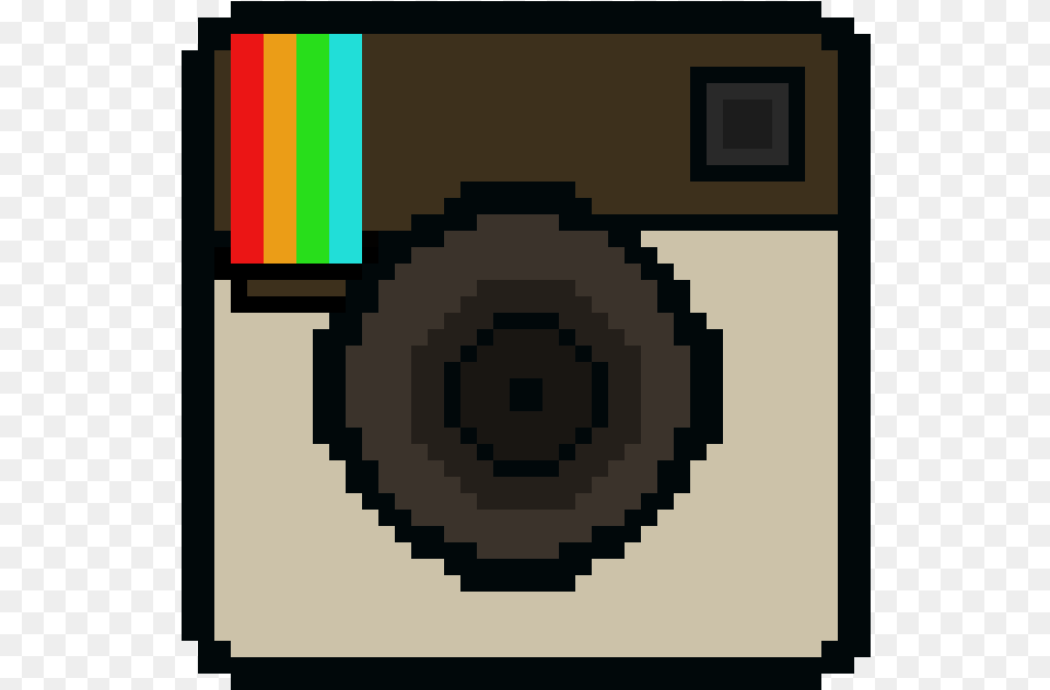 Instagram Logo Pixel Art, Camera, Electronics, Blackboard Free Png