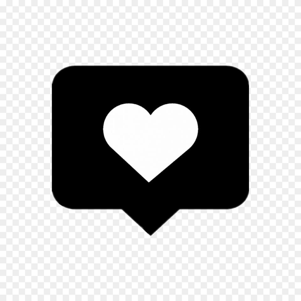 Instagram Love Heart Like Black Box Remix, Logo, Symbol Free Transparent Png