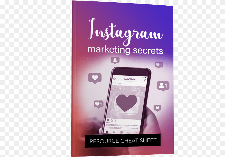 Instagram Marketing Secrets Ebook, Electronics, Mobile Phone, Phone, Advertisement Free Png