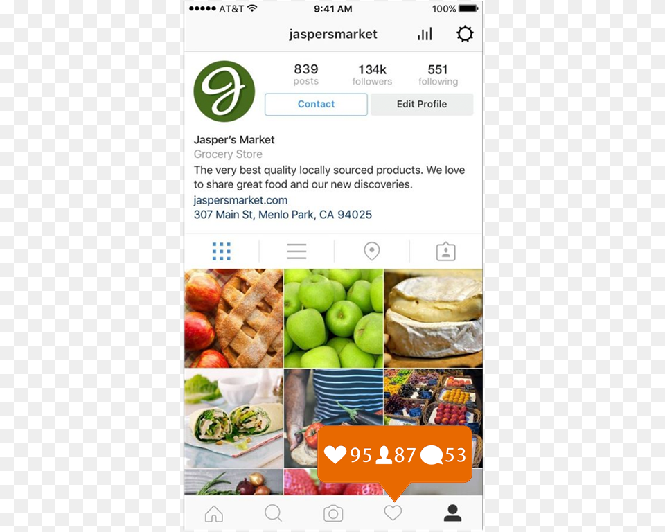 Instagram Posts For Businesses, Food, Lunch, Meal, Apple Free Transparent Png