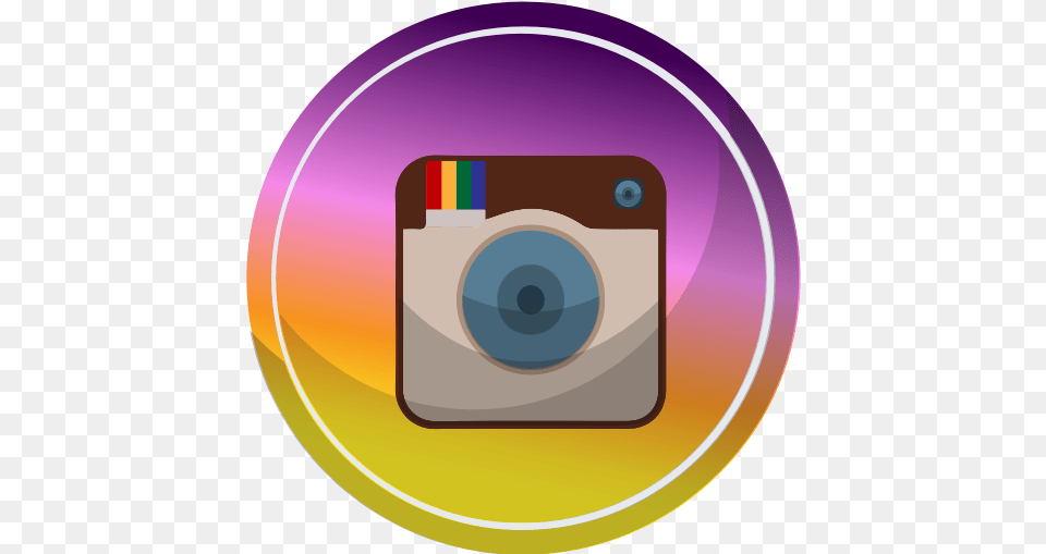 Instagram Round Icon Icons Library Portable Network Graphics, Disk, Electronics Png Image