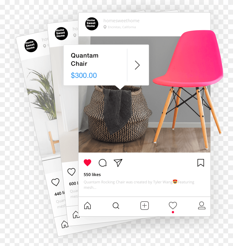 Instagram Shop Instagram Selling Products, Chair, Furniture, Advertisement, Poster Free Png