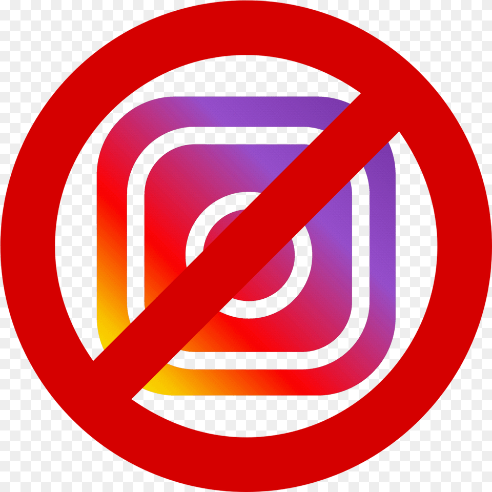 Instagram Shut Down, Sign, Symbol, Disk, Road Sign Png Image