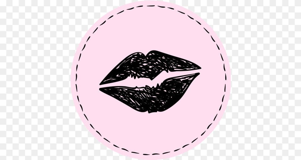 Instagram Stories Love Kiss Makeup Lips Icon Of Dot, Logo Free Png Download