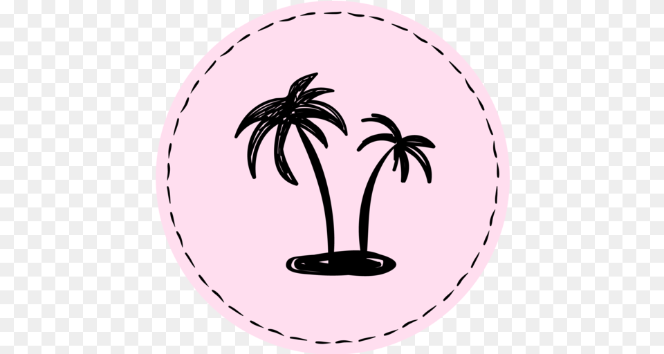 Instagram Stories Palms Beach Summer Holidays Icon Silhouette, Palm Tree, Plant, Tree, Helmet Free Png