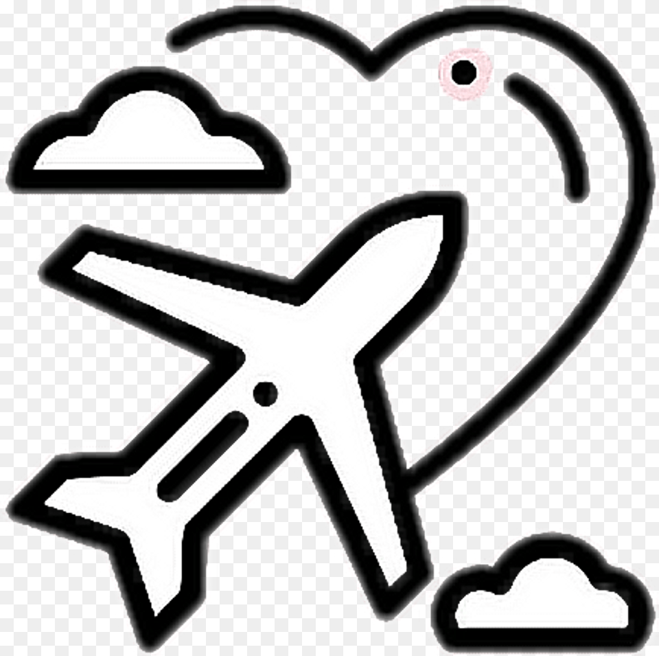 Instagram Story Travel Icon, Stencil, Aircraft, Transportation, Vehicle Png Image