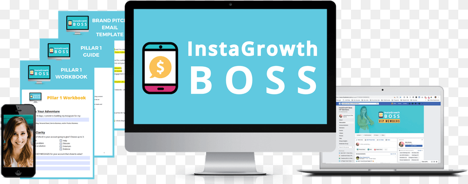 Instagrowth Boss Instagram Growth Monetization Course By Instagrowth Boss, Screen, Computer Hardware, Electronics, Hardware Free Png