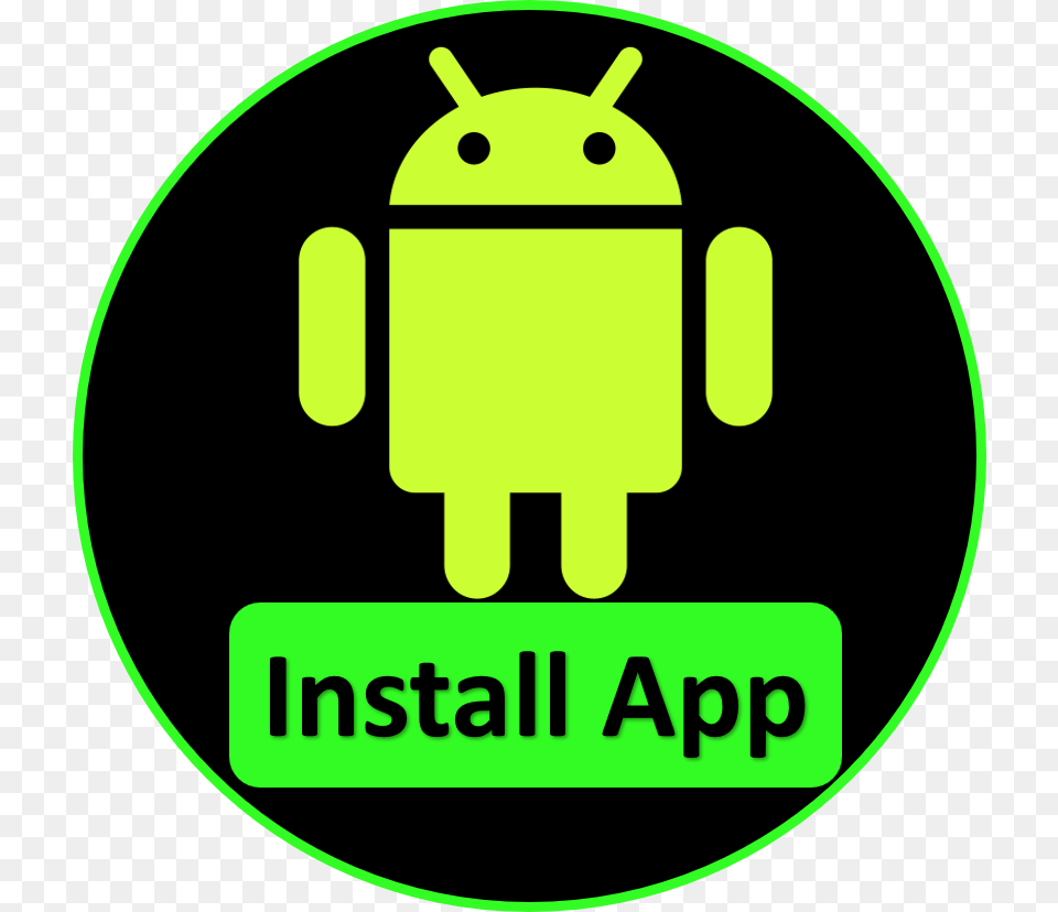 Install Our Android Apps Round Android Icon, Animal, Bear, Mammal, Wildlife Png Image