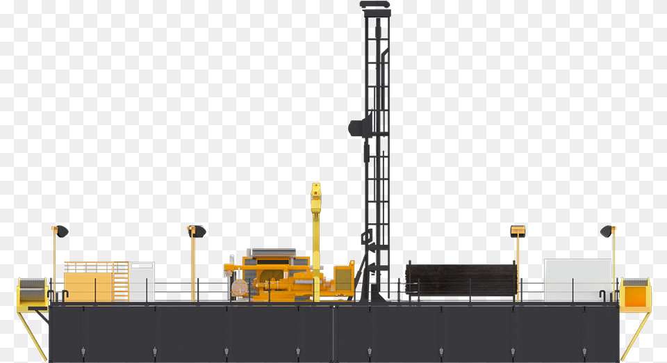 Installed With Drilling Equipment Cargo Ship, Construction, Construction Crane, Architecture, Building Png Image
