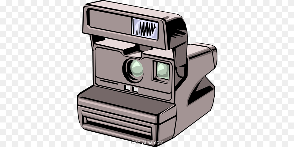 Instant Camera Royalty Vector Clip Art Illustration, Electronics, Digital Camera, Bulldozer, Machine Free Transparent Png