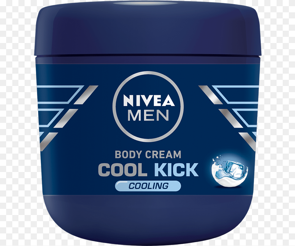 Instant Cooling Effect That Lasts Fast Absorbing Nivea Men Cool Kick Body Cream, Bottle, Cosmetics, Deodorant, Aftershave Free Png Download