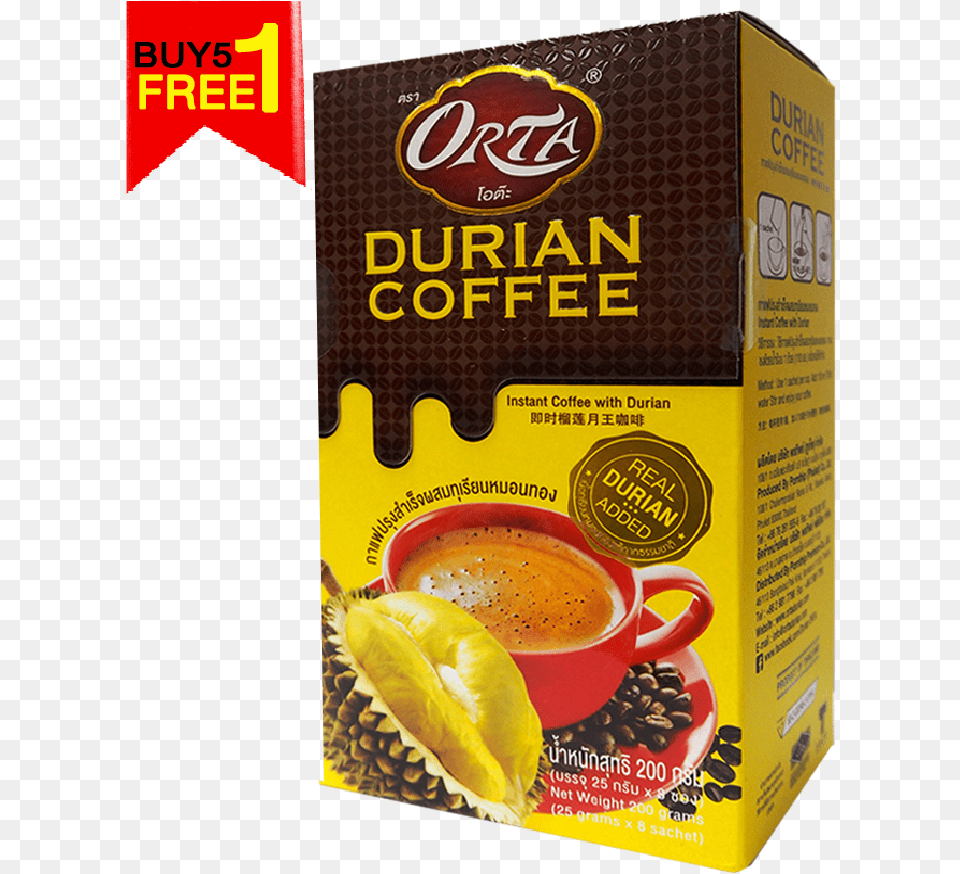 Instant Durian Coffee Instant Coffee, Cup, Beverage, Coffee Cup Png Image