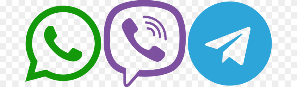 Instant Mobile Telegram App Viber Viber And Whatsapp Logo Free Png Download