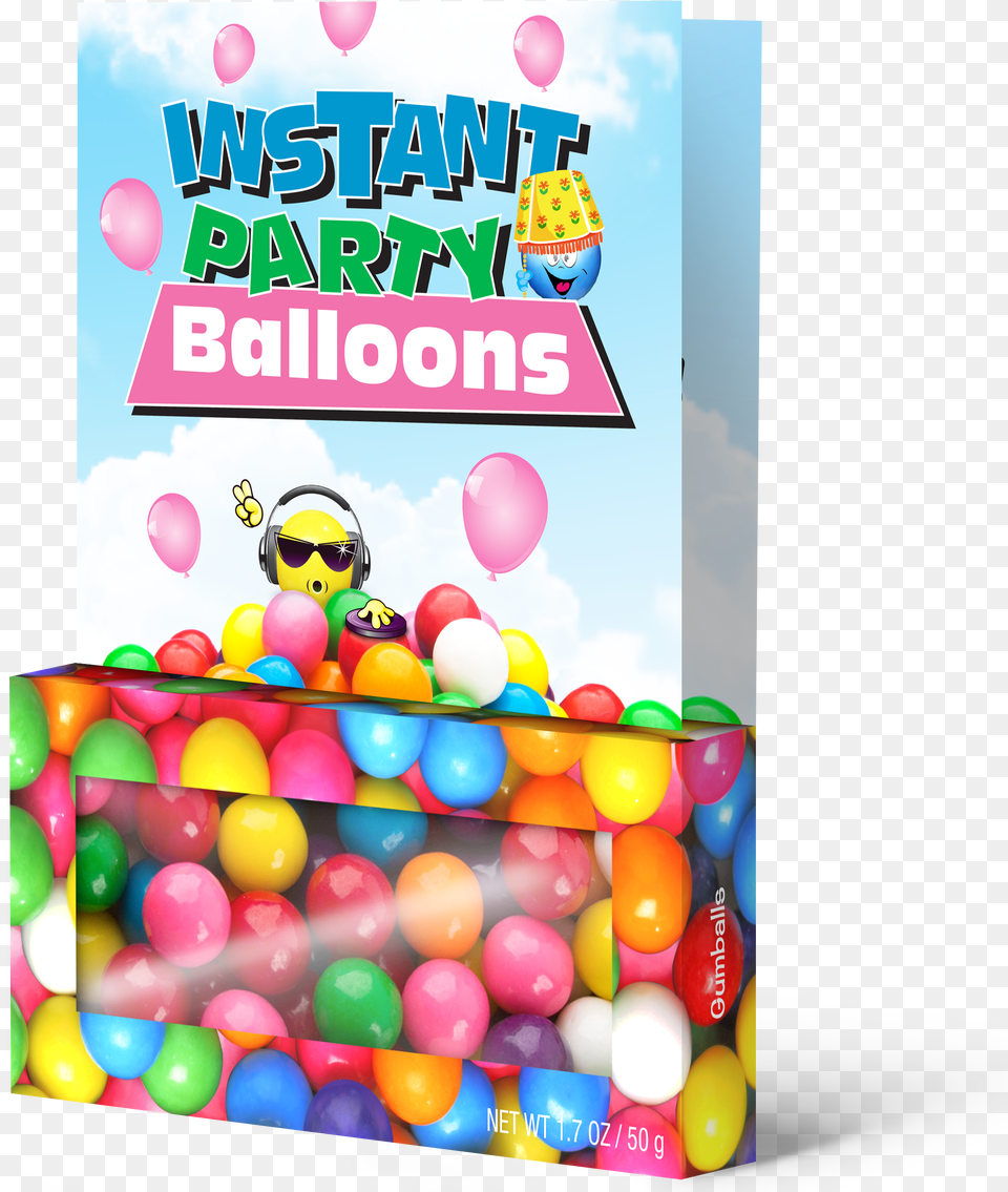 Instant Party Balloons, Candy, Food, Sweets, Balloon Free Transparent Png