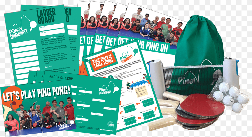 Instant Ping Pong Pack Full Bocce, Advertisement, Poster, Person, Accessories Png