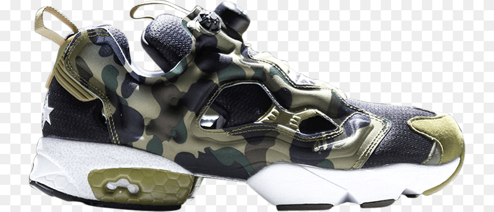 Instapump Fury Og 39bape X Mita39 Reebok Instapump Fury Og, Clothing, Footwear, Shoe, Sneaker Png