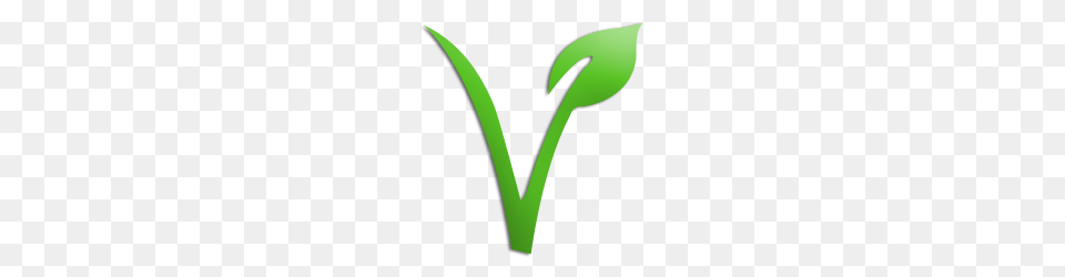Instead Of A Handprint This Conventional Vegan Logo Combined, Green, Bow, Weapon Free Png