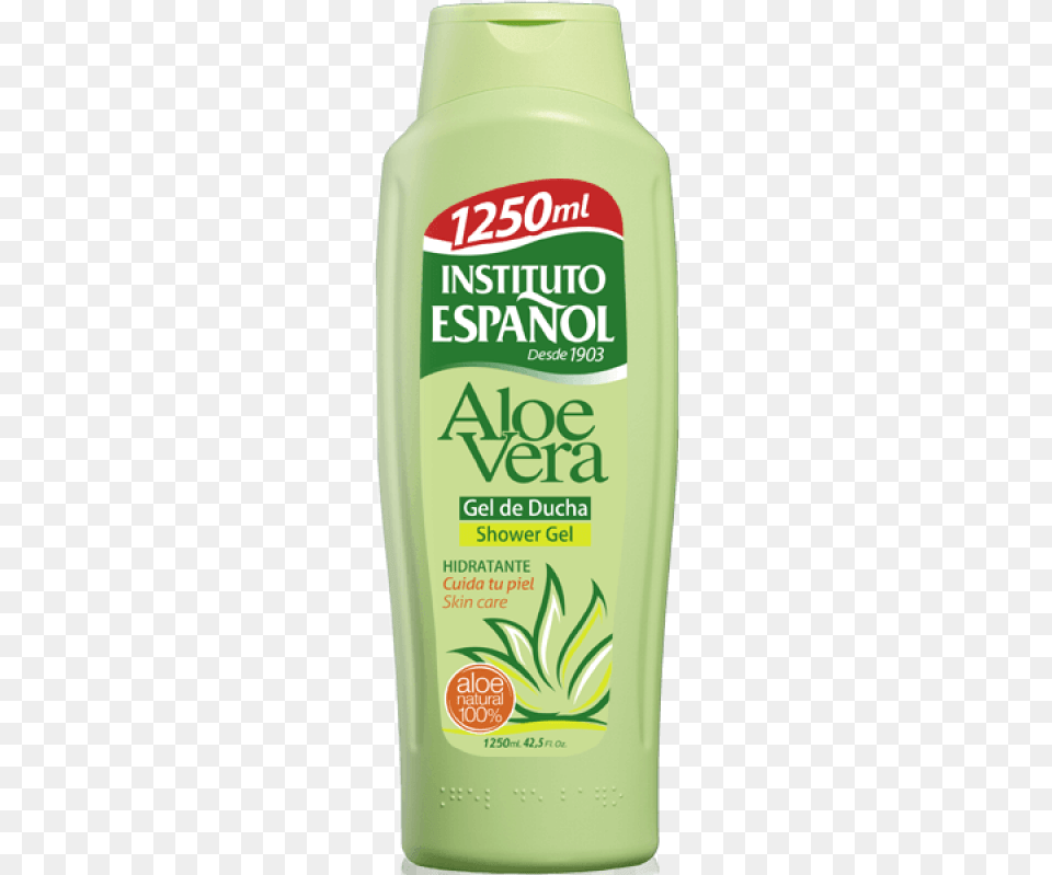 Instituto Espanol Aloe Vera Bath Gel 1250ml And Gel De Ducha Instituto, Bottle, Food, Ketchup, Shampoo Free Png Download