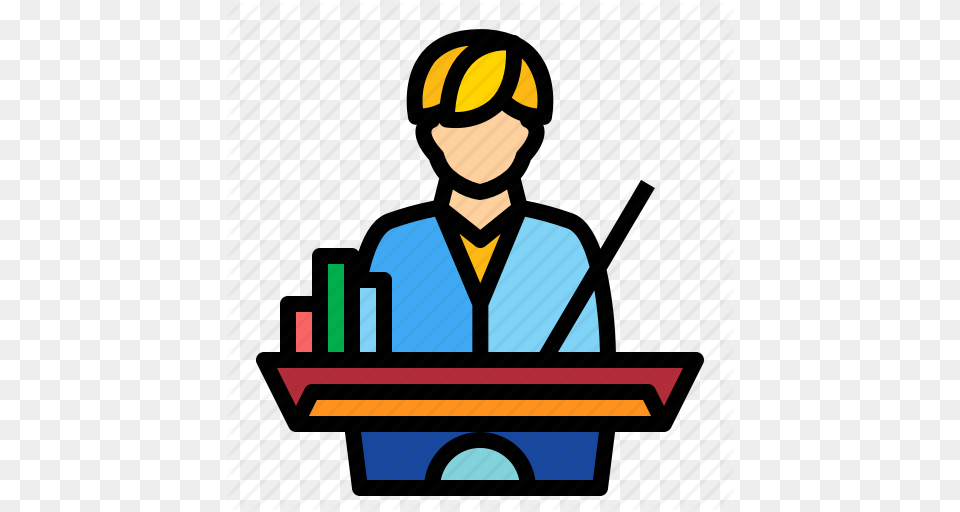 Instructor Master Professor Teacher Icon, People, Person, Reading, Crowd Free Png Download