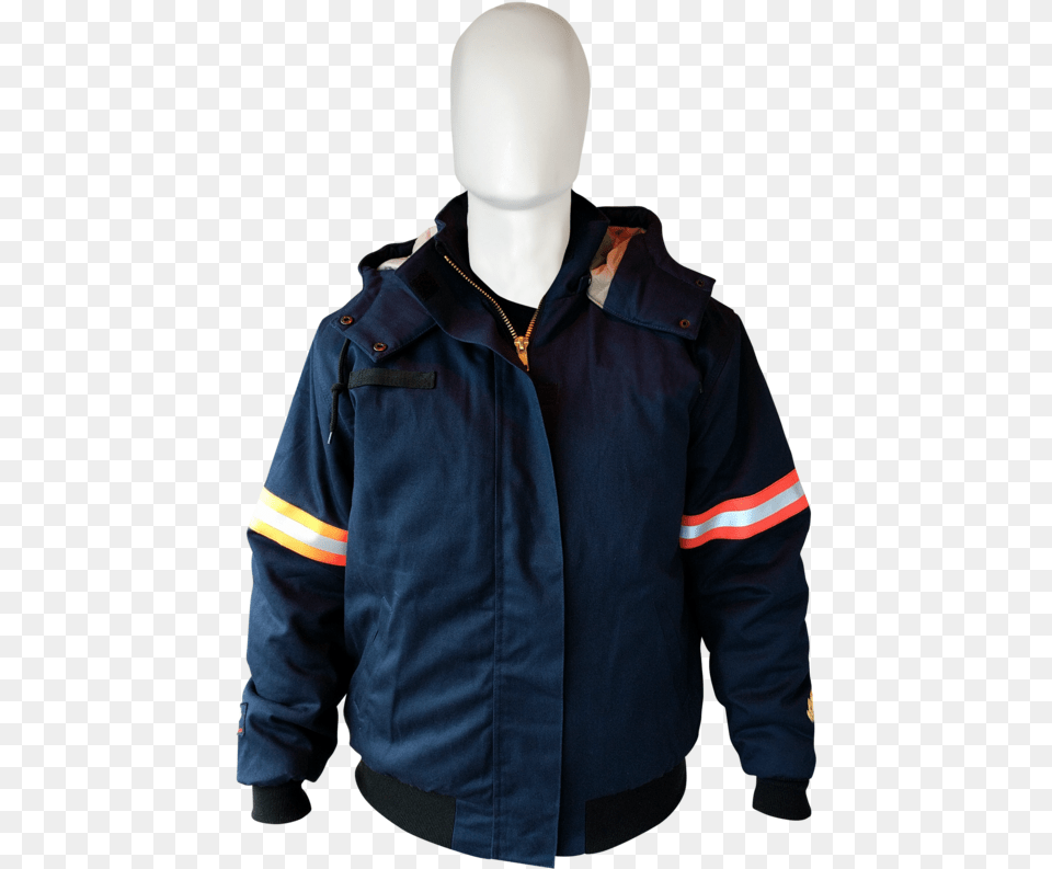Insulated Navy Jacket Fr And Arc Rated Cat4 Pocket, Clothing, Coat, Adult, Male Free Png
