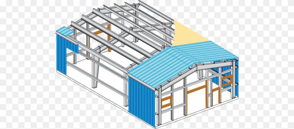 Insulation Complete Building Metal Building End Wall Details, Cad Diagram, Diagram Png Image