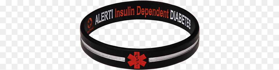 Insulin Dependent Black Stripe Reversible Medical Id Penicillin Allergy Black Cross Reversible Design, Accessories, Bracelet, Jewelry, Disk Png Image