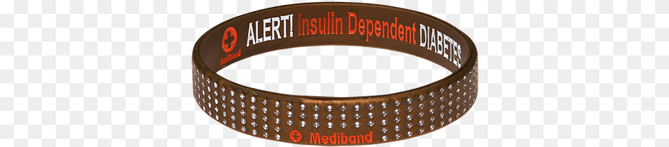 Insulin Depenent Gold Dot Reversible Medical Id Bracelet Medical Identification Tag, Accessories, Belt, Disk Png Image