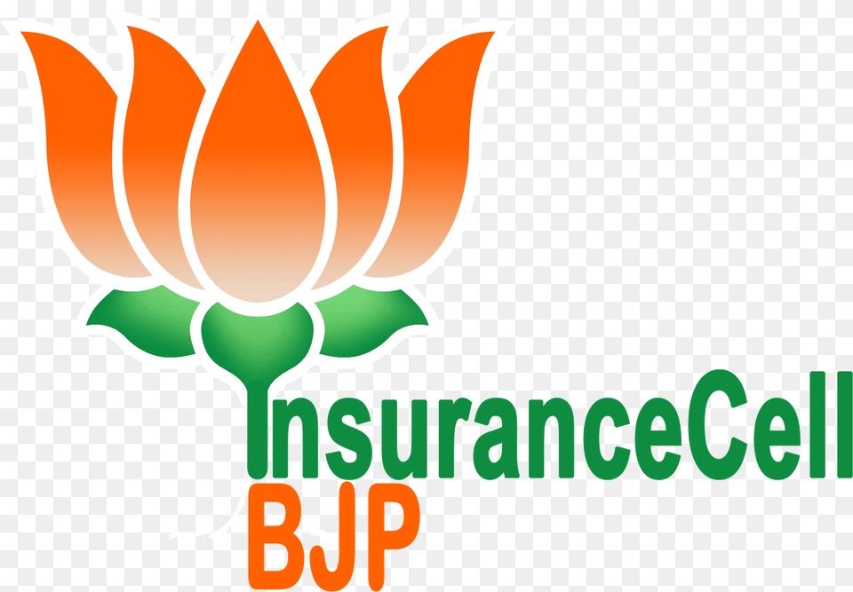 Insurancecell Logo With Logo Bjp Bharatiya Janata Party, Light, Flower, Plant Png Image