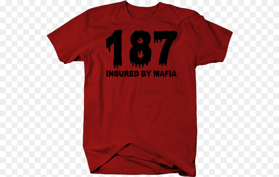 Insured By Mafia Dripping Blood Tshirt Ebay Short Sleeve, Clothing, Shirt, T-shirt Png