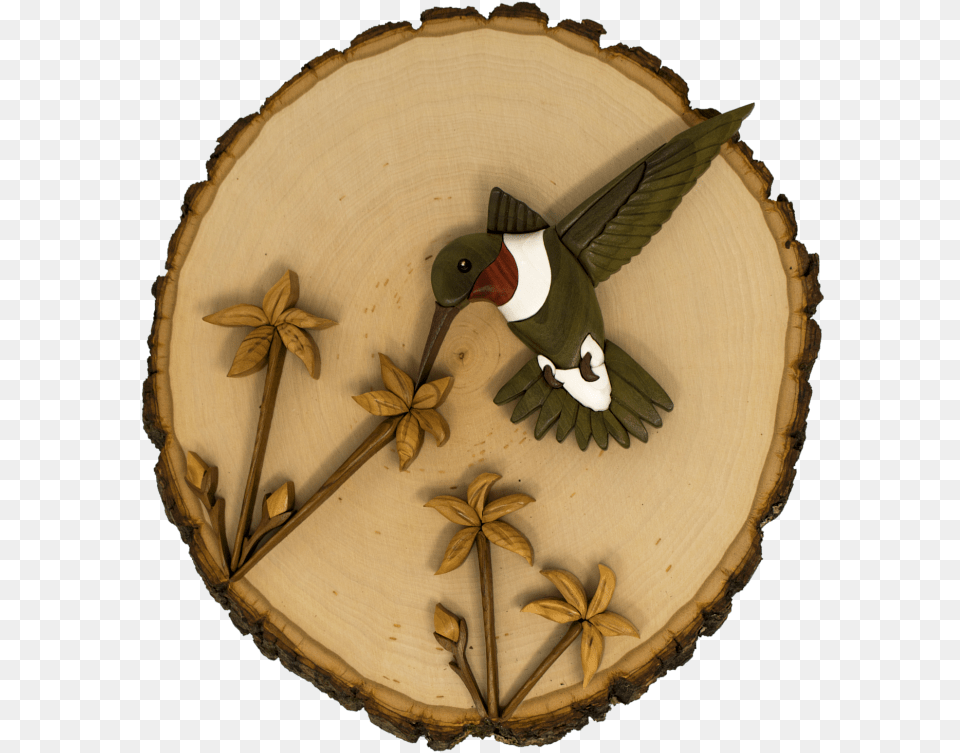 Intarsia Humming Bird Bluegrass Wood Art American Coot, Animal Free Png