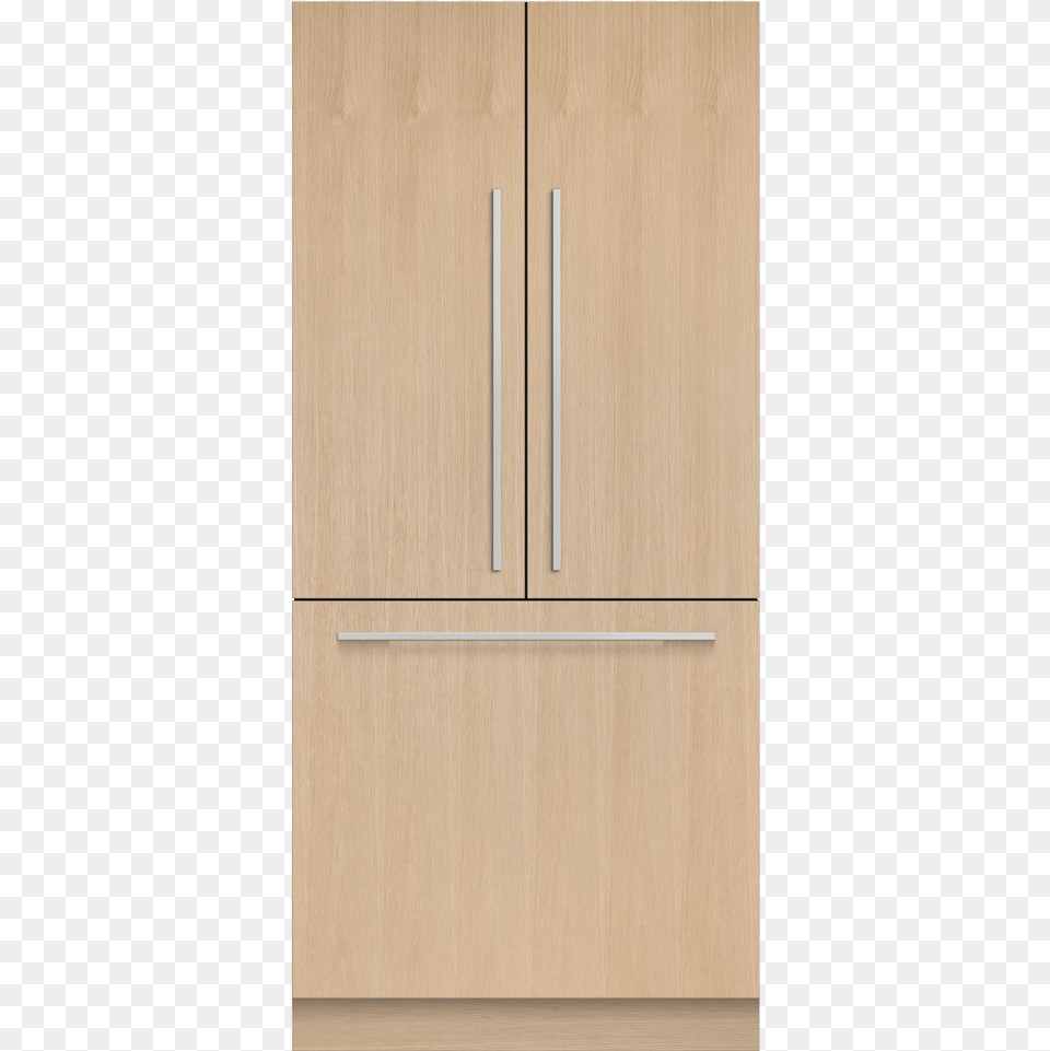 Integrated French Door Refrigerator Freezer 36 Ice Wardrobe, Cabinet, Closet, Cupboard, Furniture Png