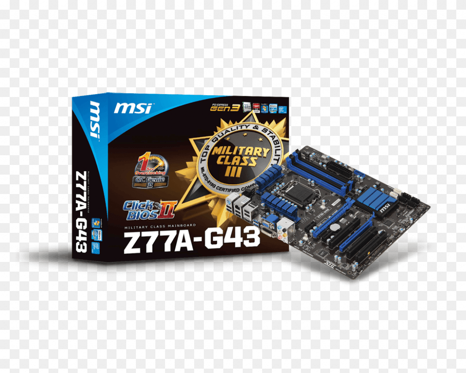 Intel The Intel Logo Intel Inside Intel Core And Msi Z77a G43 Military Class Iii, Computer Hardware, Electronics, Hardware, Toy Png Image