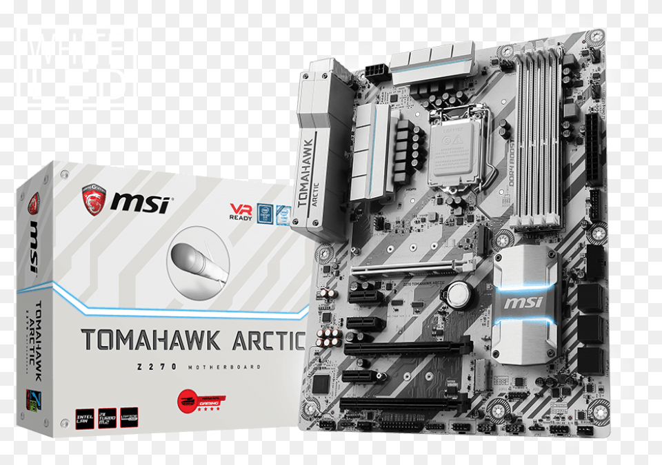 Intel Z270 Motherboards Z270 Tomahawk Arctic Msi B350 Tomahawk Arctic Amd, Computer Hardware, Electronics, Hardware, Armored Free Png Download