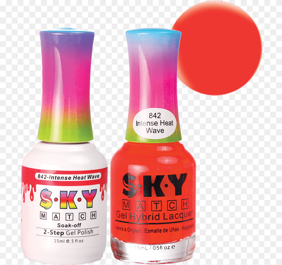 Intense Heat Wave Sky Beauty Sky Match Soak Off Gel Polish Lacquer Duo, Food, Ketchup, Cosmetics Free Png Download