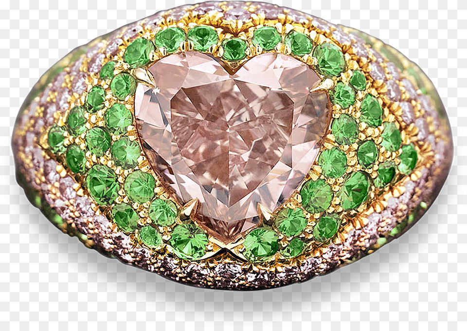 Intense Orangy Pink Diamond Ring Opal, Accessories, Gemstone, Jewelry, Emerald Free Png