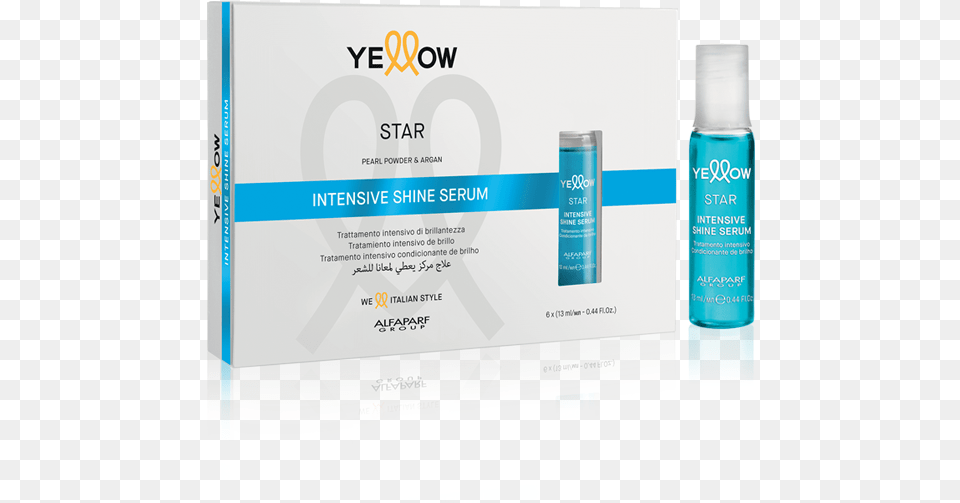 Intensive Shine Serum Yellow Star Intensive Shine Serum, Advertisement, Poster, Cosmetics Free Png Download