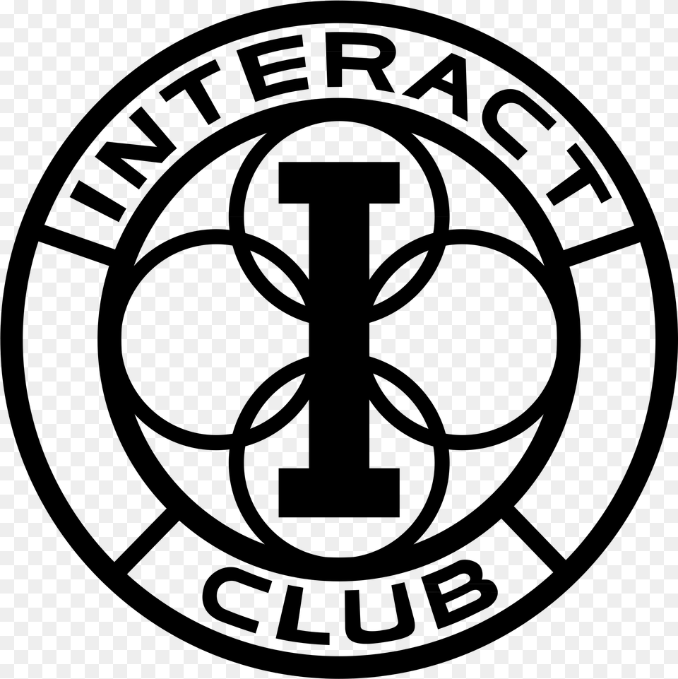 Interact Club Logo, Gray Free Transparent Png