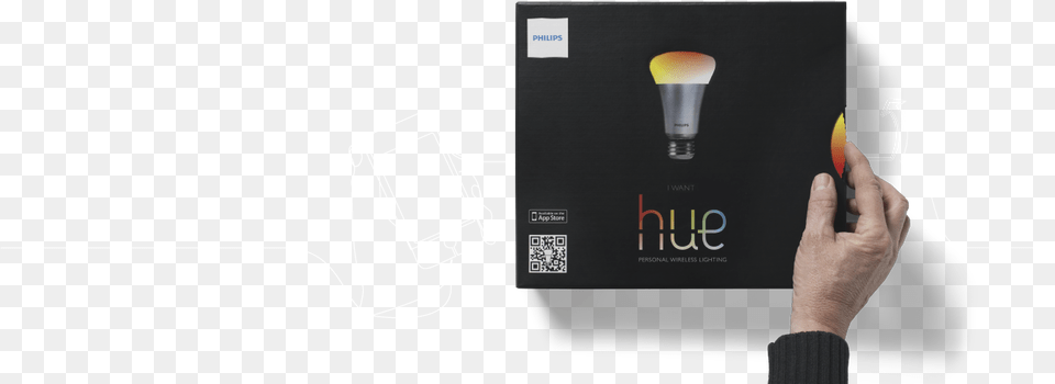 Interactive Packaging Design For Philips Hue Philips Hue Packaging, Electrical Device, Light, Microphone, Qr Code Free Png