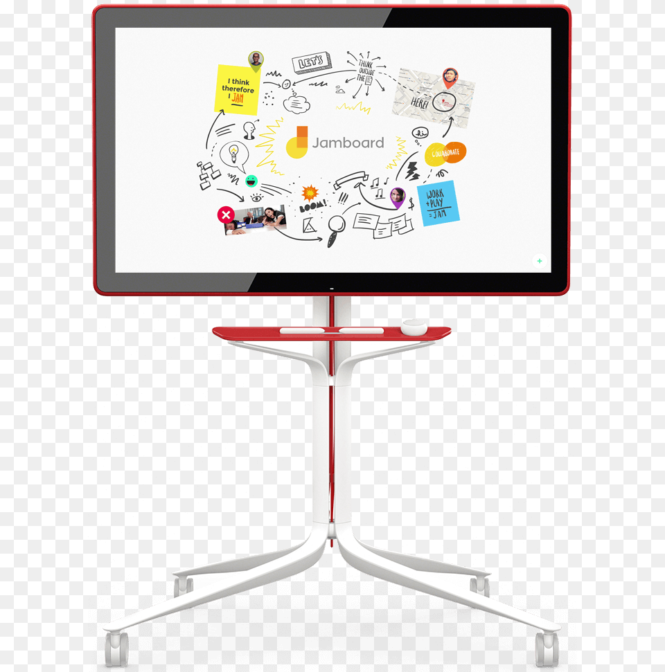 Interactive Whiteboard Online Google Jamboard Transparent, Desk, Furniture, Table, White Board Png Image