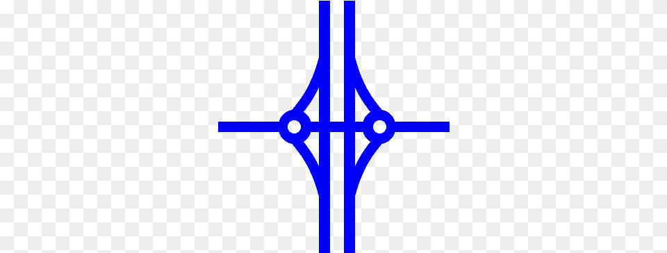 Intercambio Autopista De Rotonda Doble Con Carretera Road, Cross, Symbol Free Transparent Png