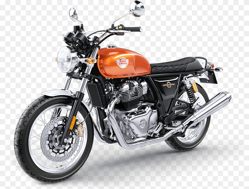 Interceptor Int 650 Orange Crush Front Rhs Royal Enfield 650 Price, Machine, Wheel, Motor, Motorcycle Free Png